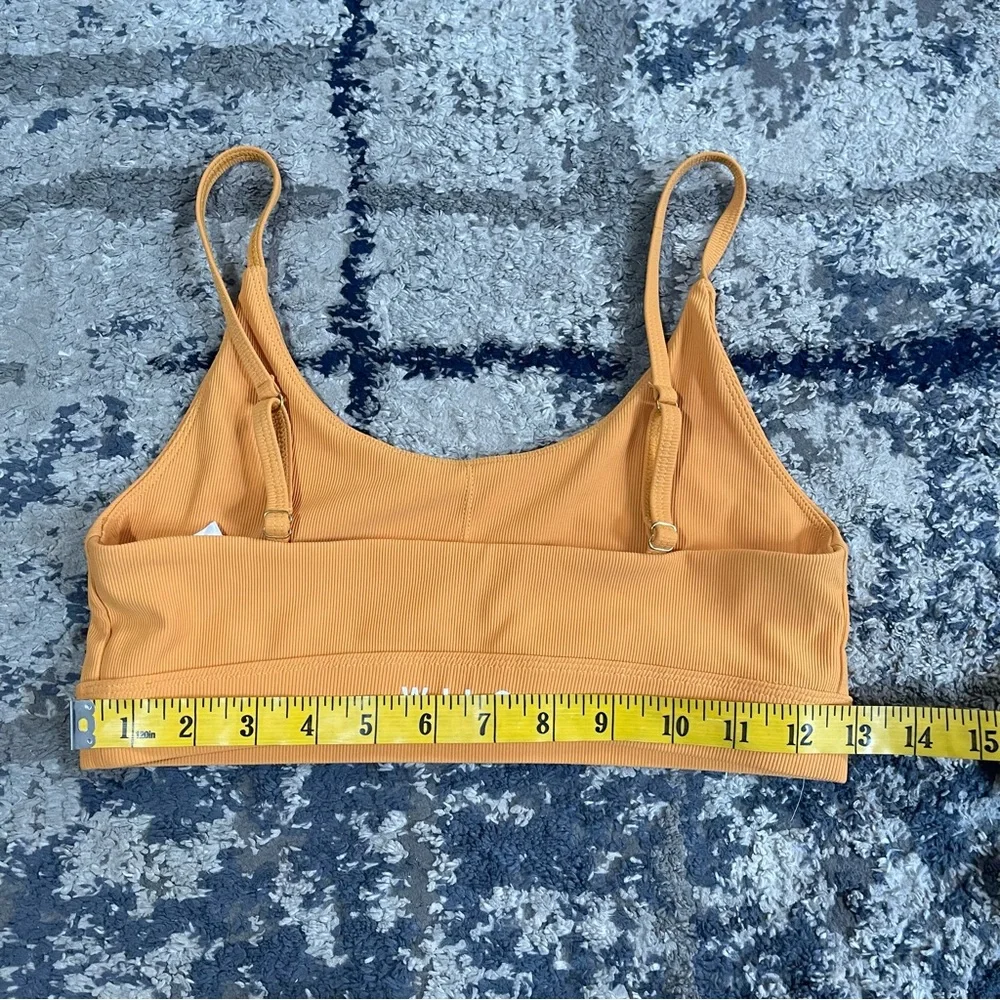 NWOT Wilo The Label Ribbed Yellow Bra Size‎ M